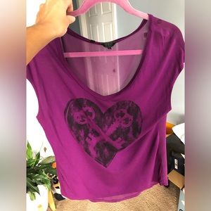 Guess purple lightweight shirt Small